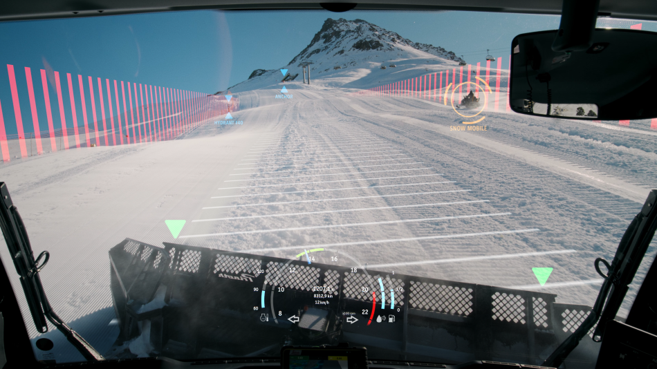 XR technologies for testing in the THEIA-XR pilot (Copyright Prinoth)