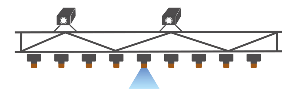 Online spot spraying graphic (web version) - HORSCH